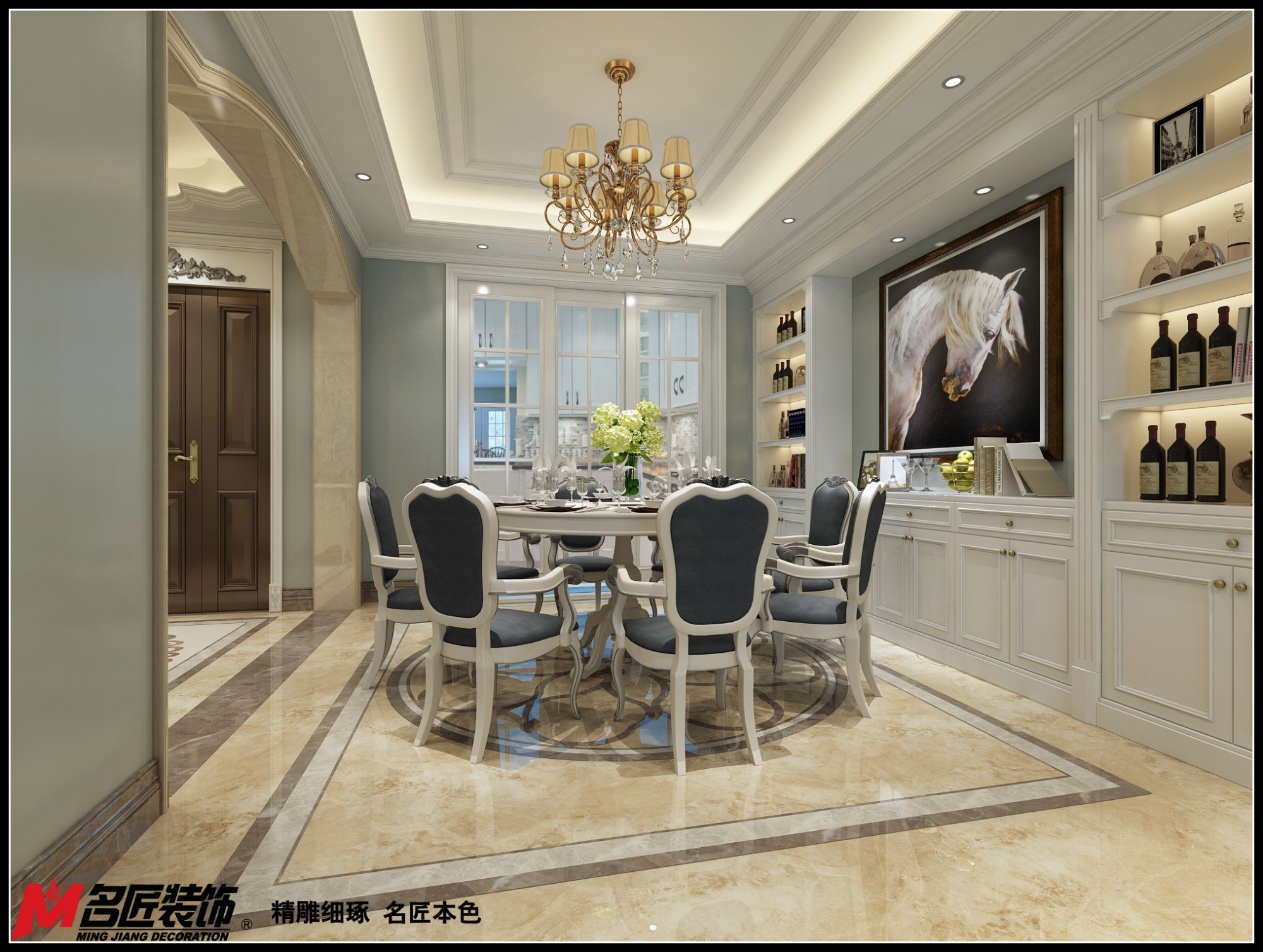 德陽市濱河?xùn)|路二段221號院歐式風(fēng)格別墅裝修案例